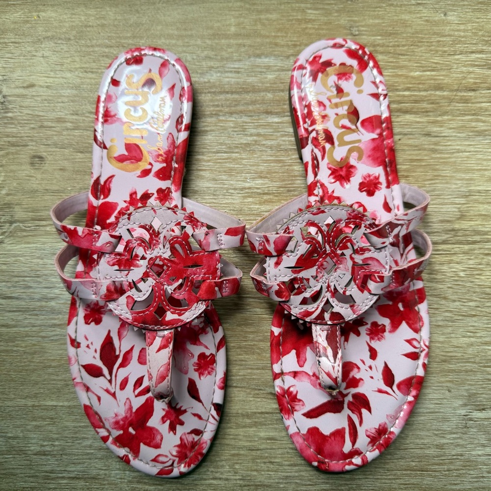 Circus by Sam Edelman Red Floral Sandals